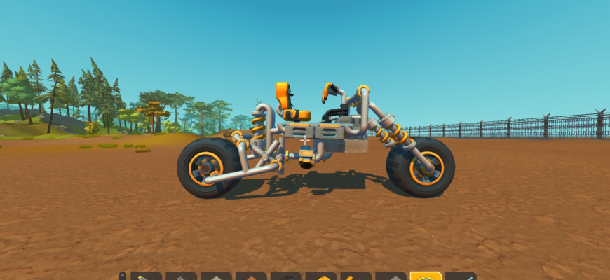 Как сделать мотоцикл в Scrap Mechanic